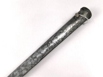 1.Weltkrieg, Kaiserreich, Orgelpfeifenscheide für Ersatzseitengewehre mit dreikantiger Klinge, Kantenöffnung 29cm zu 21cm zu 21cm , neuzeitliche Fertigung