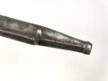 1.Weltkrieg, Kaiserreich, Orgelpfeifenscheide für Ersatzseitengewehre mit dreikantiger Klinge, Kantenöffnung 29cm zu 21cm zu 21cm , neuzeitliche Fertigung