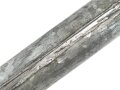 1.Weltkrieg, Kaiserreich, Orgelpfeifenscheide für Ersatzseitengewehre mit dreikantiger Klinge, Kantenöffnung 29cm zu 21cm zu 21cm , neuzeitliche Fertigung