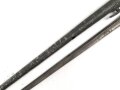 1.Weltkrieg Ersatzseitengewehr aus  russischem Mosin Nagant Bajonett mit deutscher Orgelpfeifenscheide , gereinigt, starke Rostschäden, Verriegelungsring dreht sich