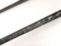 1.Weltkrieg Ersatzseitengewehr aus  russischem Mosin Nagant Bajonett mit deutscher Orgelpfeifenscheide , gereinigt, starke Rostschäden, Verriegelungsring dreht sich