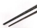 1.Weltkrieg Ersatzseitengewehr aus  russischem Mosin Nagant Bajonett mit deutscher Orgelpfeifenscheide , gereinigt, starke Rostschäden, Verriegelungsring dreht sich