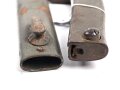 1.Weltkrieg,  Ersatzseitengewehr EB 12  mit Stahlgriff , Reinigungsloch,  mit ausgeprägter Laufkralle 17,5mm  und Klinge mit Hohlkehle, Klingenlänge 31cm, Originallack