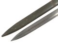 1.Weltkrieg,  Ersatzseitengewehr EB 12  mit Stahlgriff , Reinigungsloch,  mit ausgeprägter Laufkralle 17,5mm  und Klinge mit Hohlkehle, Klingenlänge 31cm, Originallack