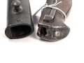 1.Weltkrieg Ersatzseitengewehr EB 90 aus belgischem Comblain Modell 1882 Garde Civique,  Scheide mit Originallack, deutscher Abnahmestempel auf Knaufoberseite,