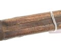 Italien, Seitengewehr Modell Carcano 1891/38 , Stahlscheide , Drücker fest, ungereinigt, 