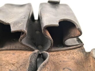 Belgien, Patronentasche aus den 1930iger Jahren. Getragenes Stück in gutem Gesamtzustand