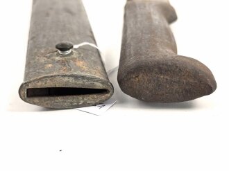 1.Weltkrieg, Faschinenmesser/Grabenmesser mit wuchtiger Klinge und Sägezahnung, Hersteller Friedrich Kottenhoff Waffenfabrik Gewelsberg in Westfalen, Laut Angaben des Vorbesitzers Württemberg, dies aber für mich nicht zu belegen
