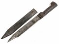 1.Weltkrieg, Faschinenmesser/Grabenmesser mit wuchtiger Klinge und Sägezahnung, Hersteller Friedrich Kottenhoff Waffenfabrik Gewelsberg in Westfalen, Laut Angaben des Vorbesitzers Württemberg, dies aber für mich nicht zu belegen