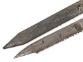 1.Weltkrieg, Faschinenmesser/Grabenmesser mit wuchtiger Klinge und Sägezahnung, Hersteller Friedrich Kottenhoff Waffenfabrik Gewelsberg in Westfalen, Laut Angaben des Vorbesitzers Württemberg, dies aber für mich nicht zu belegen