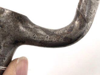 Preussen, Kaiserreich, Dillenbajonett Modell 1841 für Zündnadel Infanteriegewehr , Abnahmestempel, Waffennummer, Gesamtlänge 56 cm , Tüllen Innendurchmesser 21mm