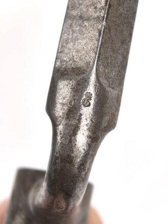 Preussen, Kaiserreich, Dillenbajonett Modell 1841 für Zündnadel Infanteriegewehr , Abnahmestempel, Waffennummer, Gesamtlänge 56 cm , Tüllen Innendurchmesser 21mm