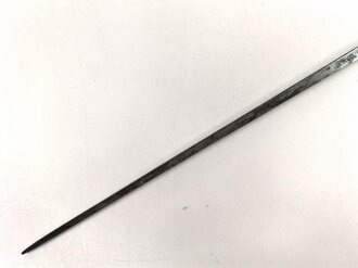 Preussen, Kaiserreich, Dillenbajonett Modell 1841 für Zündnadel Infanteriegewehr , Abnahmestempel, Waffennummer, Gesamtlänge 56,5 cm , Tüllen Innendurchmesser 21mm