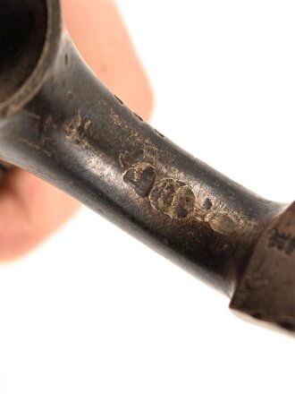 Preussen, Kaiserreich, Dillenbajonett Modell 1862  für Zündnadel Infanteriegewehr Dreyse Sömmerda 1862, Abnahmestempel, Waffennummer, Gesamtlänge 58 cm , Tüllen- Innendurchmesser 21mm, Tüllenlänge 71 mm,
