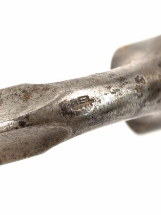 Preussen, Kaiserreich, Dillenbajonett Modell 1862  für Zündnadel Infanteriegewehr Dreyse Sömmerda 1862, Abnahmestempel, Waffennummer, Gesamtlänge 58 cm , Tüllen- Innendurchmesser 21mm, Tüllenlänge 71 mm,