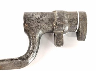 Preussen, Kaiserreich, Dillenbajonett Modell 1862  für Zündnadel Infanteriegewehr Dreyse Sömmerda 1862, Abnahmestempel, Waffennummer, Gesamtlänge 58 cm , Tüllen- Innendurchmesser 21mm, Tüllenlänge 71 mm,
