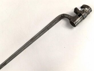 Preussen, Kaiserreich, Dillenbajonett Modell 1862  für Zündnadel Infanteriegewehr Dreyse Sömmerda 1862, Abnahmestempel, Waffennummer, Gesamtlänge 58 cm , Tüllen- Innendurchmesser 21mm, Tüllenlänge 71 mm,