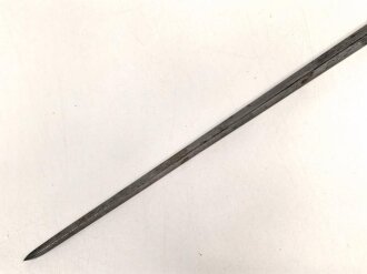 Preussen, Kaiserreich, Dillenbajonett Modell 1862  für Zündnadel Infanteriegewehr Dreyse Sömmerda 1862, Abnahmestempel, Waffennummer, Gesamtlänge 58 cm , Tüllen- Innendurchmesser 21mm, Tüllenlänge 71 mm,