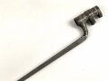 Preussen, Kaiserreich, Dillenbajonett Modell 1862  für Zündnadel Infanteriegewehr Dreyse Sömmerda 1862, Abnahmestempel, Waffennummer, Gesamtlänge 58 cm , Tüllen- Innendurchmesser 21mm, Tüllenlänge 71 mm,