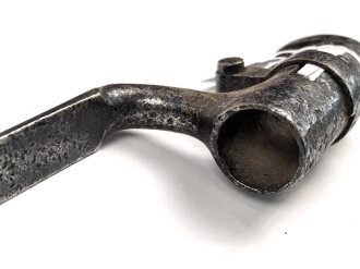 Preussen, Kaiserreich, Dillenbajonett Modell 1862  für Zündnadel Infanteriegewehr Dreyse Sömmerda 1862,  Waffennummer, Gesamtlänge 58 cm , Tüllen- Innendurchmesser 21mm, Tüllenlänge 71 mm, Korrossionsspuren
