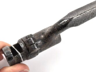 Preussen, Kaiserreich, Dillenbajonett Modell 1862  für Zündnadel Infanteriegewehr Dreyse Sömmerda 1862,  Waffennummer, Gesamtlänge 58 cm , Tüllen- Innendurchmesser 21mm, Tüllenlänge 71 mm, Korrossionsspuren