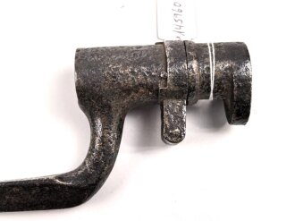 Preussen, Kaiserreich, Dillenbajonett Modell 1862  für Zündnadel Infanteriegewehr Dreyse Sömmerda 1862,  Waffennummer, Gesamtlänge 58 cm , Tüllen- Innendurchmesser 21mm, Tüllenlänge 71 mm, Korrossionsspuren
