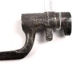 Preussen, Kaiserreich, Dillenbajonett Modell 1862  für Zündnadel Infanteriegewehr Dreyse Sömmerda 1862,  Waffennummer, Gesamtlänge 58 cm , Tüllen- Innendurchmesser 21mm, Tüllenlänge 71 mm, Korrossionsspuren