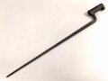 Preussen, Kaiserreich, Dillenbajonett Modell 1862  für Zündnadel Infanteriegewehr Dreyse Sömmerda 1862,  Waffennummer, Abnahmestempel, Gesamtlänge 58 cm , Tüllen- Innendurchmesser 21mm, Tüllenlänge 71 mm, Sperring fehlt
