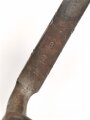 Preussen, Kaiserreich, Dillenbajonett Modell 1862  für Zündnadel Infanteriegewehr Dreyse Sömmerda 1862,  Waffennummer, Abnahmestempel, Gesamtlänge 58 cm , Tüllen- Innendurchmesser 21mm, Tüllenlänge 71 mm, Sperring fehlt