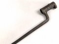 Preussen, Kaiserreich, Dillenbajonett Modell 1862  für Zündnadel Infanteriegewehr Dreyse Sömmerda 1862,  Waffennummer, Abnahmestempel, Gesamtlänge 58 cm , Tüllen- Innendurchmesser 21mm, Tüllenlänge 71 mm, Sperring fehlt