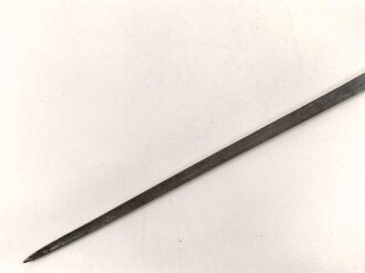 Preussen, Kaiserreich, Dillenbajonett Modell 1862  für Zündnadel Infanteriegewehr Dreyse Sömmerda 1862,   Gesamtlänge 58 cm , Tüllen- Innendurchmesser 21mm, Tüllenlänge 71 mm, Sperring fehlt, gereinigt