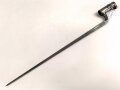 Preussen, Kaiserreich, Dillenbajonett Modell 1862  für Zündnadel Infanteriegewehr Dreyse Sömmerda 1862,   Gesamtlänge 58 cm , Tüllen- Innendurchmesser 21mm, Tüllenlänge 71 mm, Sperring fehlt, gereinigt