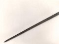 Preussen, Kaiserreich, Dillenbajonett Modell 1862  für Zündnadel Infanteriegewehr Dreyse Sömmerda 1862,   Gesamtlänge 58 cm , Tüllen- Innendurchmesser 21mm, Tüllenlänge 71 mm, Sperring fehlt, gereinigt