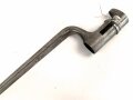 Preussen, Kaiserreich, Dillenbajonett Modell 1862  für Zündnadel Infanteriegewehr Dreyse Sömmerda 1862,   Gesamtlänge 58 cm , Tüllen- Innendurchmesser 21mm, Tüllenlänge 71 mm, Sperring fehlt, gereinigt