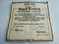Fussball KDF Wanderpreis 1942 mit Urkunde. Hochinteressantes Set aus dem deutschen Internierungslager "Baviaansport" in Südafrika. Plakettendurchmesser 12cm
