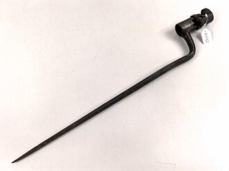 Frankreich, Dillenbajonett, Modell 1777 , Gesamtlänge 46 cm , Innendurchmesser der Tülle 22 mm,, Tüllenlänge 6,7 cm