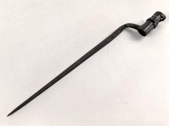 Frankreich, Dillenbajonett, Modell 1777 , Gesamtlänge 46 cm , Innendurchmesser der Tülle 22 mm,, Tüllenlänge 6,7 cm