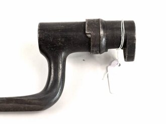 U.S. Army , Dillenbajonett Modell 1882  für Lee Gewehr der Marine, 3- kantklinge, Gesamtlänge 52,6 cm, Tüllendurchmesser 22 mm , Tüllenlänge 67,5 mm,  keinerlei Markierungen