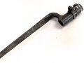 U.S. Army , Dillenbajonett Modell 1882  für Lee Gewehr der Marine, 3- kantklinge, Gesamtlänge 52,6 cm, Tüllendurchmesser 22 mm , Tüllenlänge 67,5 mm,  keinerlei Markierungen