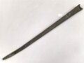 Zinkblechscheide für eine Blankwaffe. Dreieckig, 20 - 20-30mm. Gesamtlänge 47cm