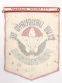 Uruguay, Tischwimpel der Fallschirmspringer, Höhe 22cm und Breite 16,5 cm