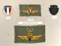 Panama, Sammlung Fallschirmjäger abzeichen und Abzeichen, teils auf Karton getackert