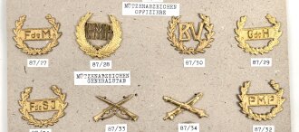 Guatemala, Sammlung verschiedener Mützenabzeichen