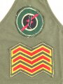 Irland, Armbinde für den Oberarm " 1st Armoured Car Squadron " auf Karton getackert