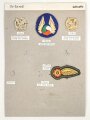 Irland, Sammlung Kragenabzeichen Luftwaffe, auf Karton getackert