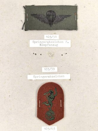 Irland, Sammlung Abzeichen, auf Karton getackert