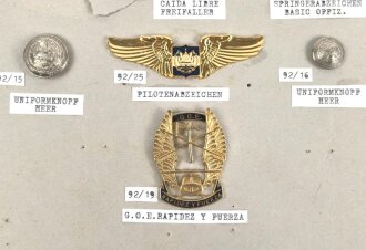 El Salvador, Sammlung Springerabzeichen und Pilotenabzeichen