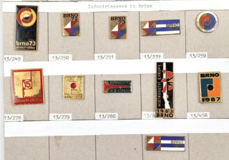Tschechoslowakei, Sammlung verschiedener Klein Abzeichen