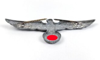 Heer, Adler für eine Schirmmütze, Zink mit resten der Versilberung