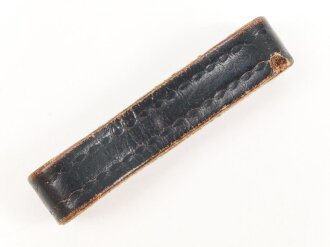 Schieber für ein Zweidornkoppel , schwarzes Leder,...